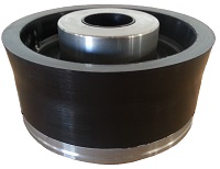 rubber bonded piston