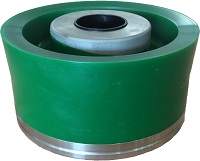 urethane bonded piston